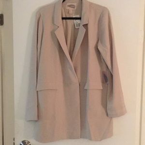 Beige Blazer Coat. New with tags!